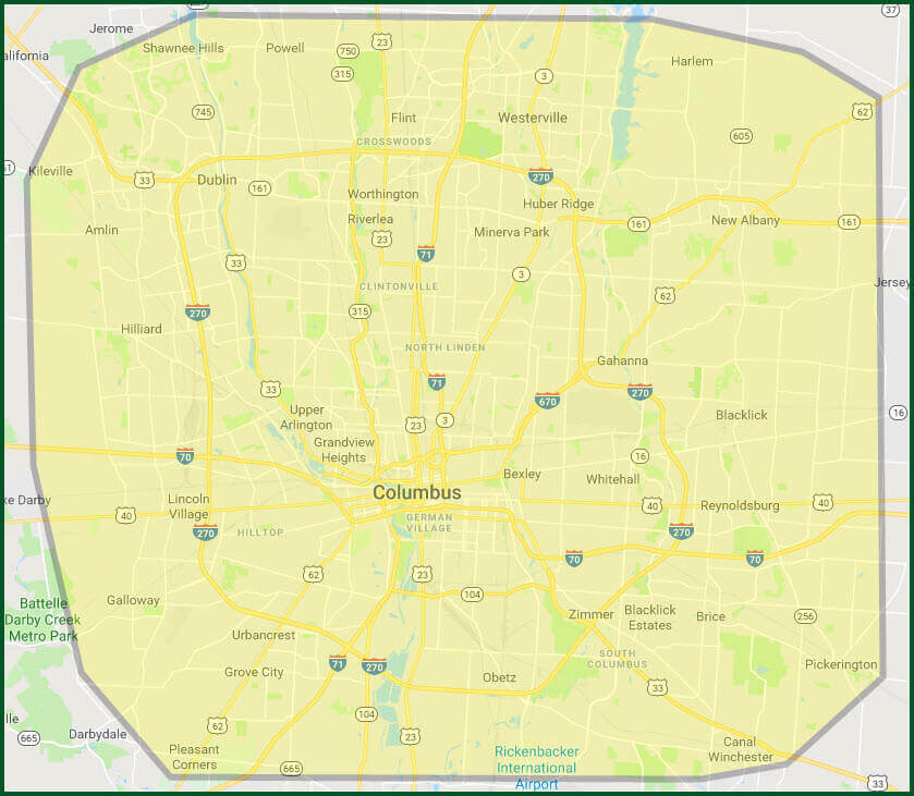 Franklin County Plumbing Service Area-A Sterling Plumbing Columbus OH 43207