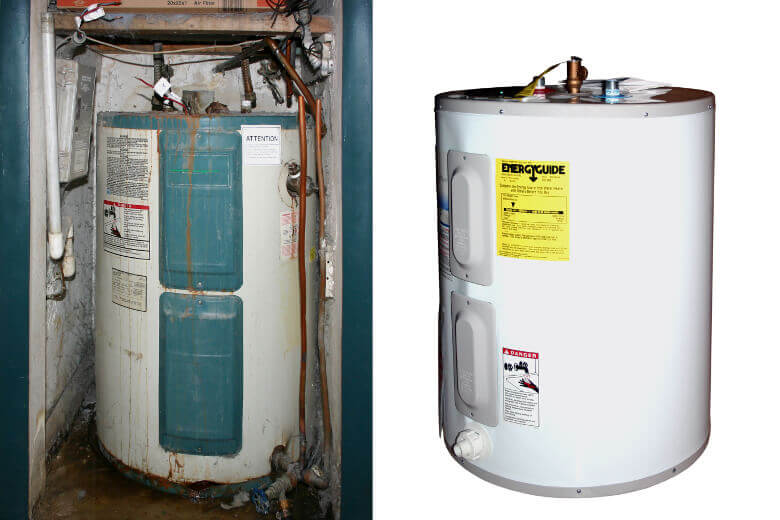 Water Heater Replacement Before & After-A Sterling Plumbing Columbus OH 43207